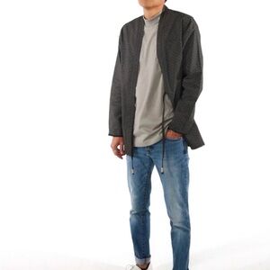 Akashi- Kama Black Wave Noragi  Jacket / Blazer S